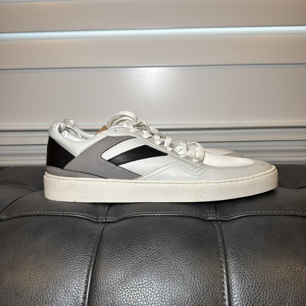 Thousand Fell Men's Court Low Top Sneaker White Size 13 Shoes Grey Black